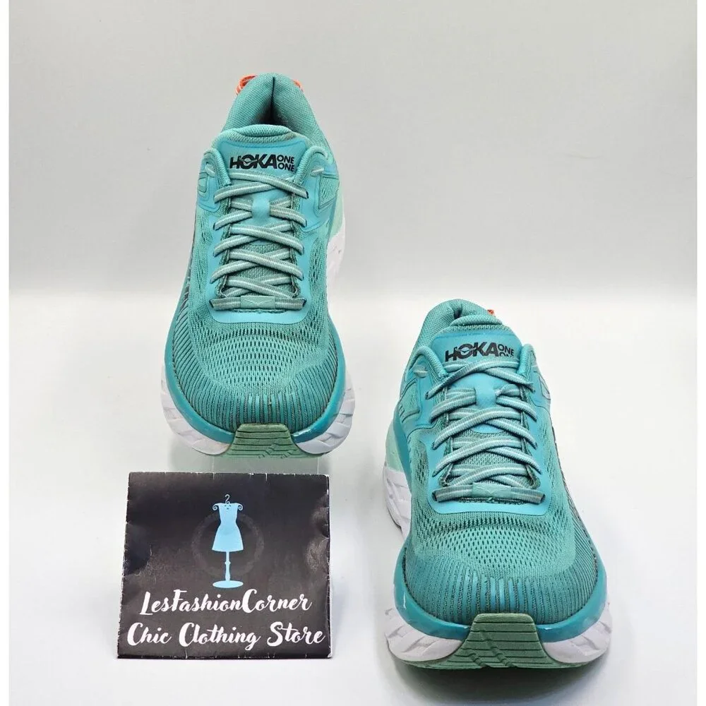 Hoka One One Bondi 7 Women's Green/White Mesh Athletic Running Shoes Sz 9.5 2654 - Picture 4 of 16